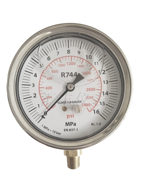R744高低壓冷媒壓力表